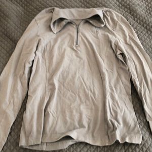 Grey quarter zip